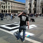 the 20 by 20 square meter QR-Code project in Milan